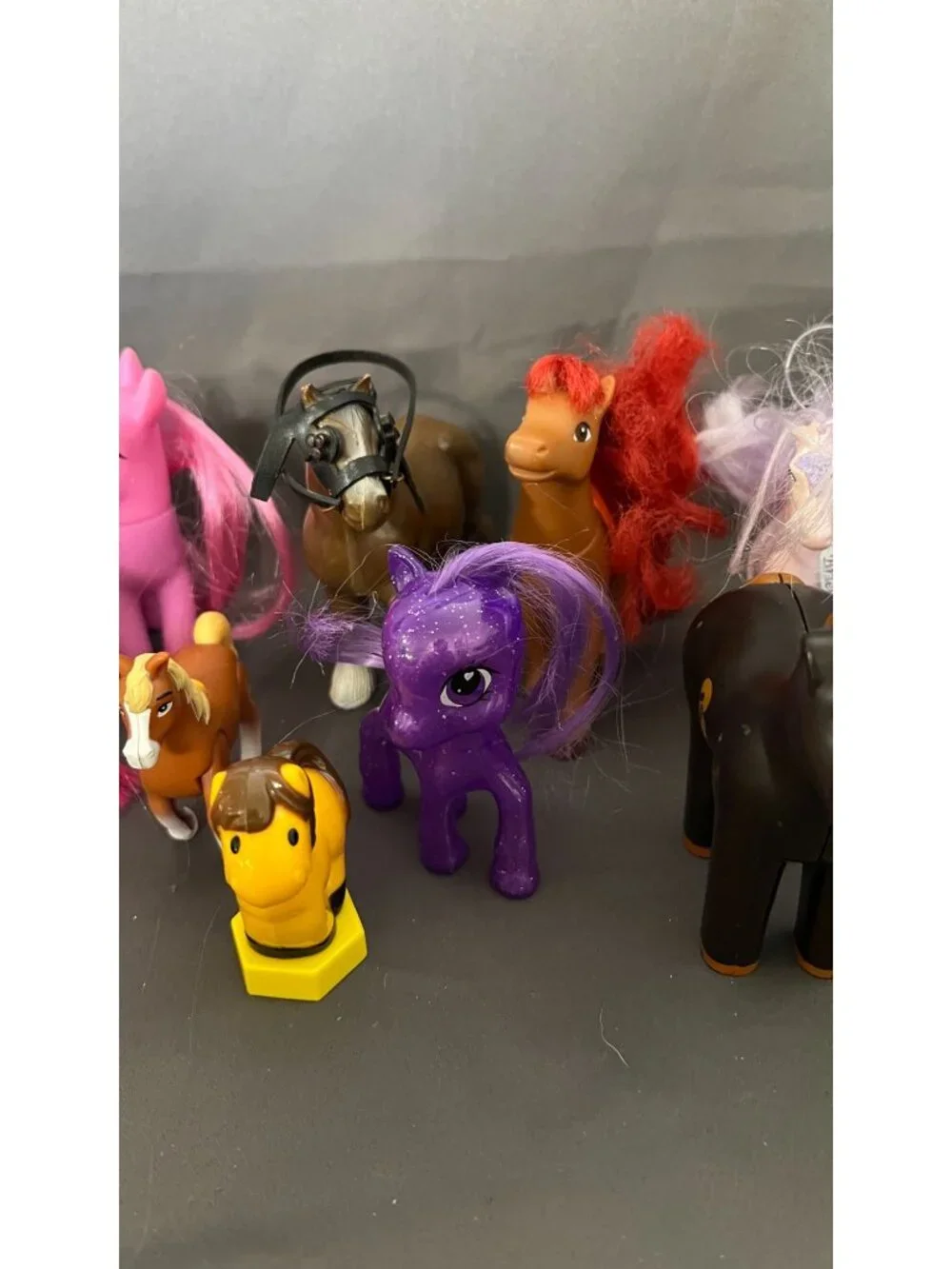 Lot Of Colorful Toy Pony Figures & Horses Mix 13